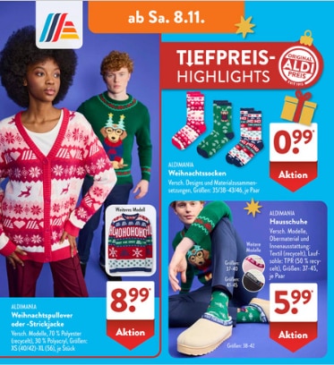 ALDIMANIA Weihnachtskollektion 2025 im ALDI Süd Prospekt KW45