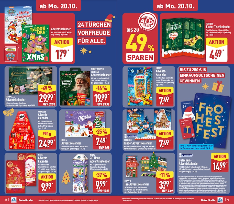 ALDI Adventskalender 2025