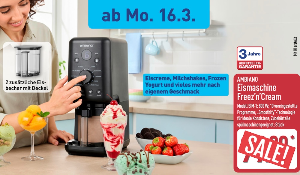 ALDI Nord Eismaschine im Prospekt 16.03.2026
