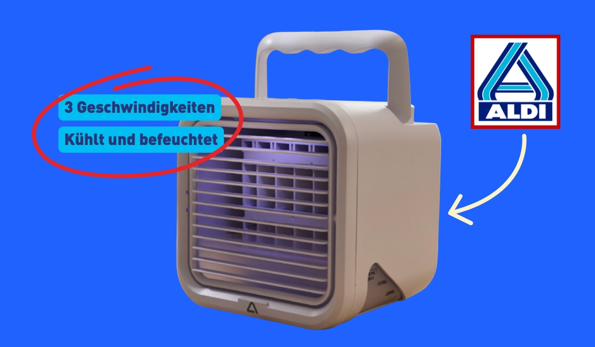 Deal im ALDI Prospekt: Dieser Luftkühler ist ein Muss für heiße Tage!