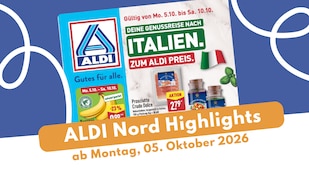 ALDI Nord Prospekt 05.10.2026: Italien, Weihnachten & Halloween!