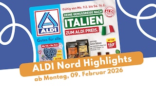 ALDI Nord Prospekt 09.02.2026 mit Bella Italia und Amore!