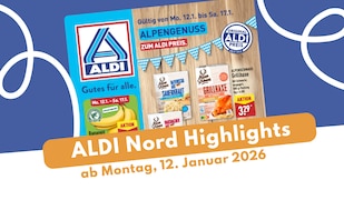 ALDI Nord Prospekt 12.01.2026: Alpenschmaus & Hüttenzauber!