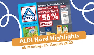 ALDI Nord Prospekt 25.08.2025 - das sind die neuen Deals!