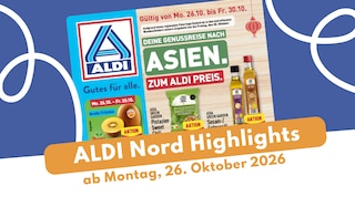 ALDI Nord Prospekt 26.10.2026: Asiatische Woche und Milchmäuse!