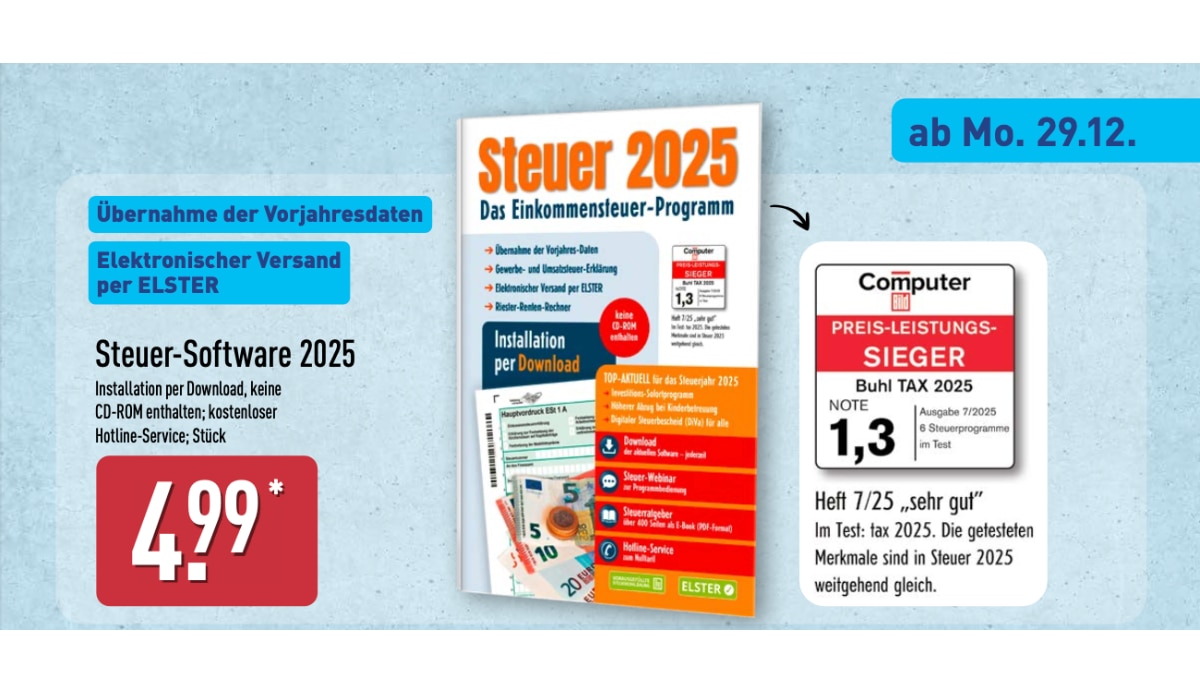 ALDI Steuerprogramm 2025