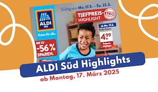 ALDI Süd Prospekt-Highlights ab 17. März 2025 Header Image