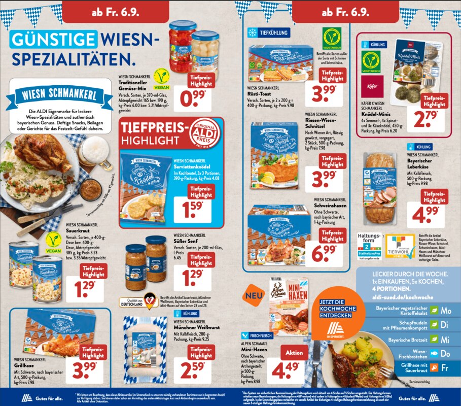 ALDI Süd Prospekt-Highlights ab Montag, 02. September 2024