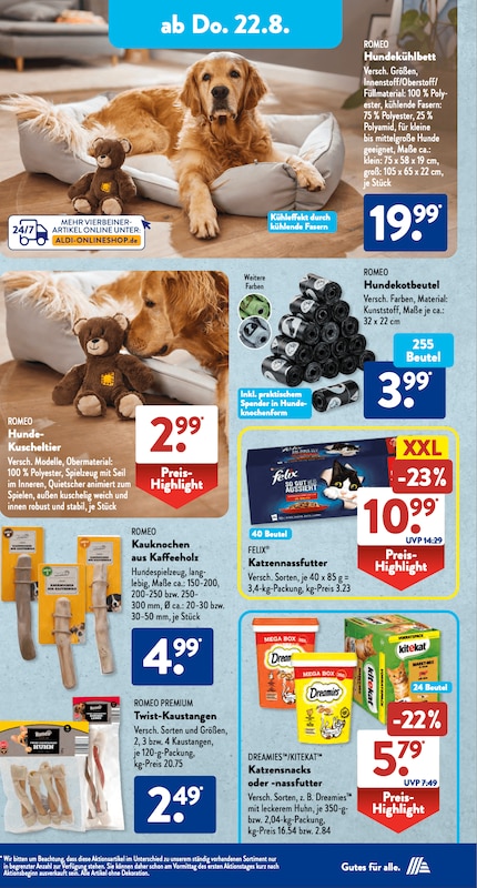 ALDI Süd Prospekt-Highlights ab Montag, 19. August 2024