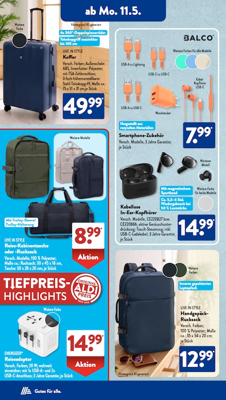 ALDI Süd Prospekt ab 11.05.2026 mit Reise-Deals