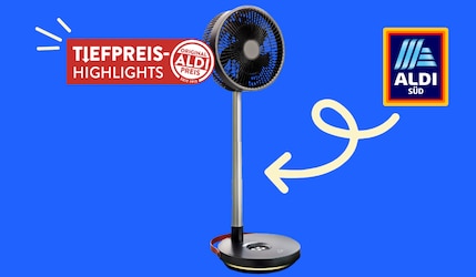 ALDI Süd tragbarer Teleskop Ventilator