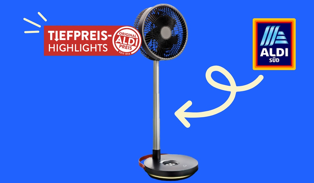 ALDI Süd tragbarer Teleskop Ventilator
