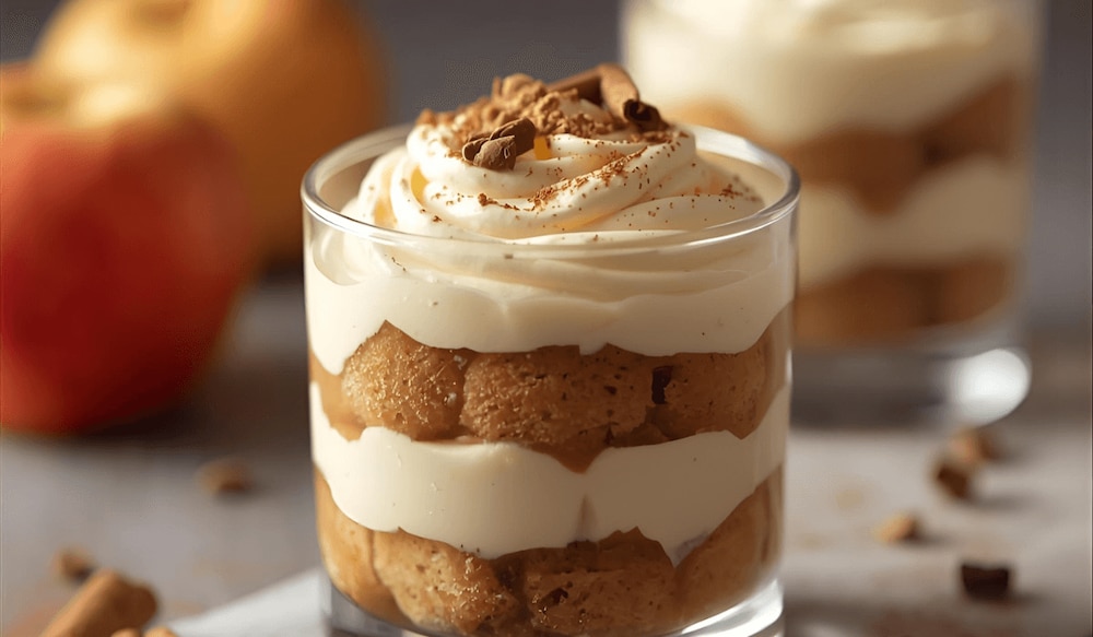 Apfel Zimt Tiramisu im Glas