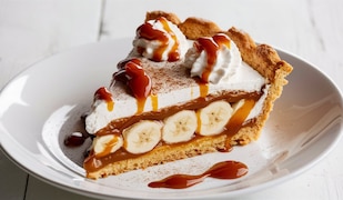 Banoffee Pie auf einem Teller