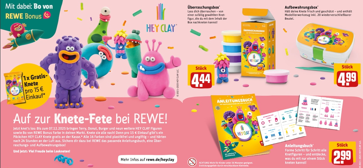 Knetfiguren von Hey Clay bei REWE