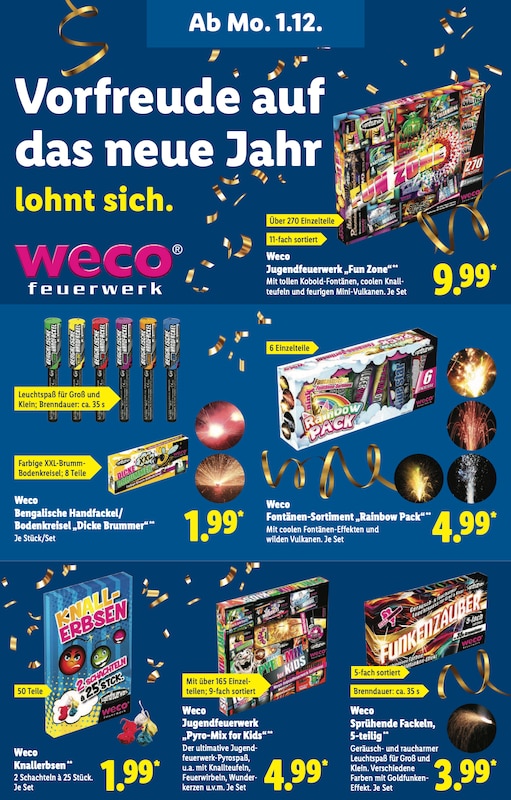 Jugendfeuerwerk bei Lidl im Prospekt