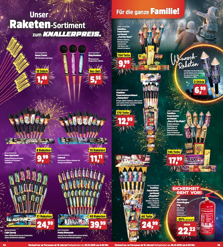 Thomas Philipps Feuerwerk Prospekt 2025 2026 mit Raketen