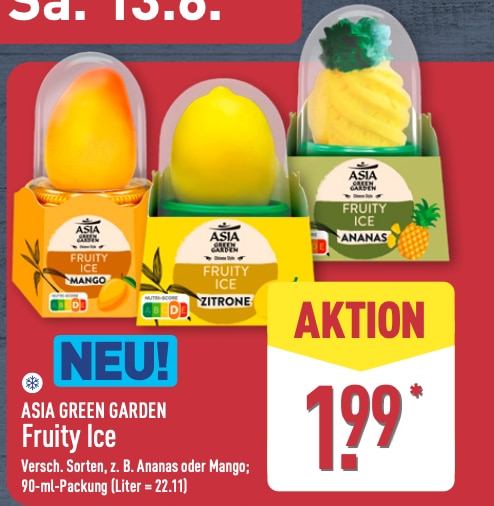 Fruity Ice von Asia Green Garden im ALDI Nord Prospekt 13.06.2026