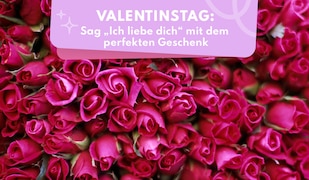 Ein Meer aus pinken Rosen zum Valentinstag