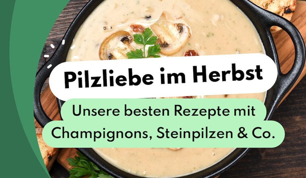 Pilzliebe im Herbst: Unsere besten Rezepte mit Champignons, Steinpilzen & Co.