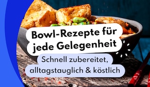 Bowl-Rezept mit Überschrift