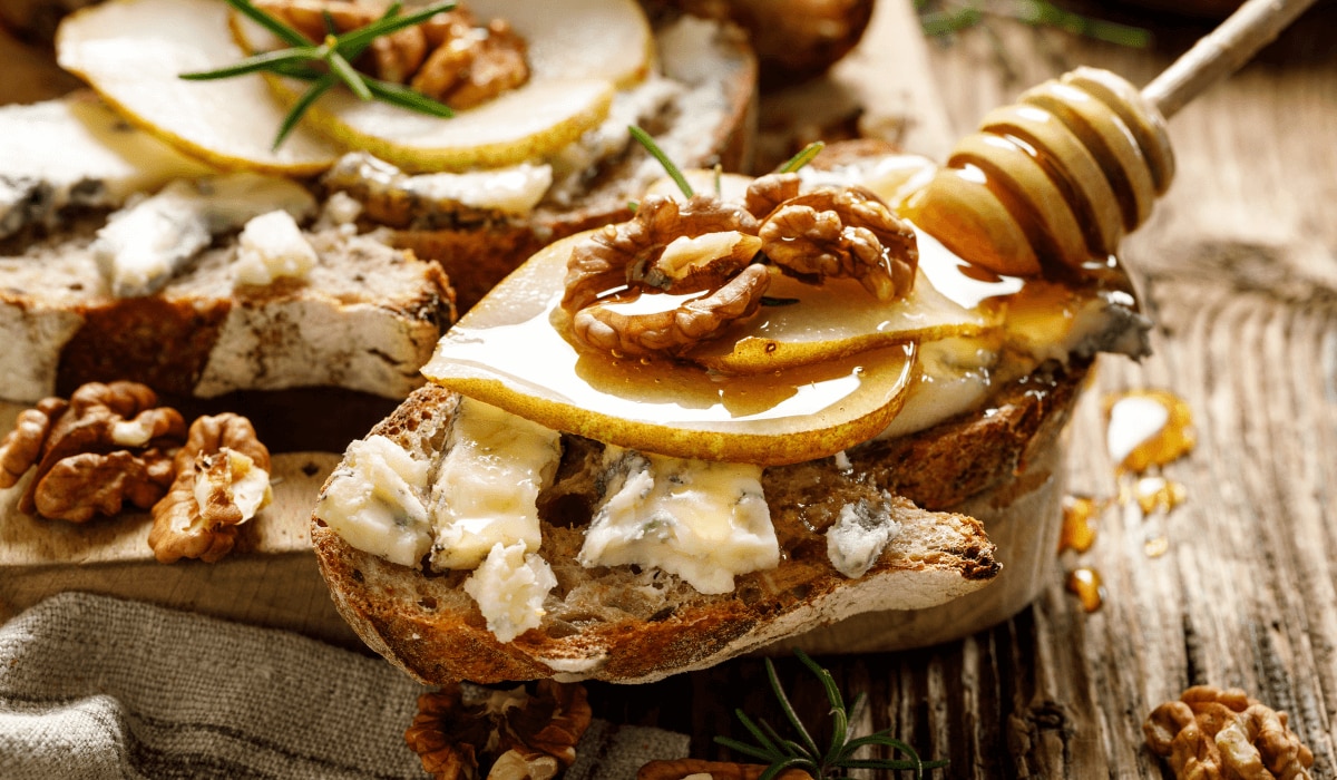 Birne Gorgonzola Walnuss Brot