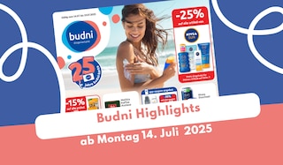 BUDNI Prospekt 14.07.2025 - hier gibt es die Deals! BUDNI Prospekt 14.07.2025 - hier gibt es die Deals!