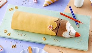 Buntstift-Torte für die Einschulung