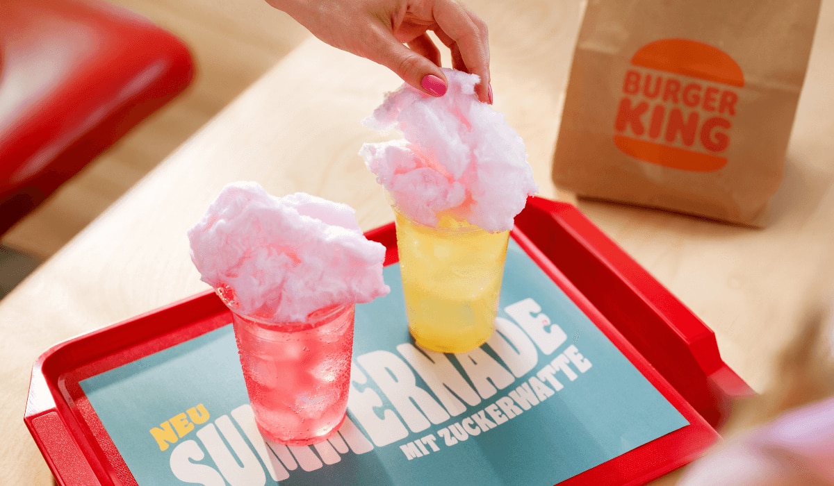 Burger King Summernades auf einem Burger King Tablet