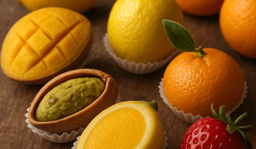 Fruchtdesserts im Stil von Cedric Grolet