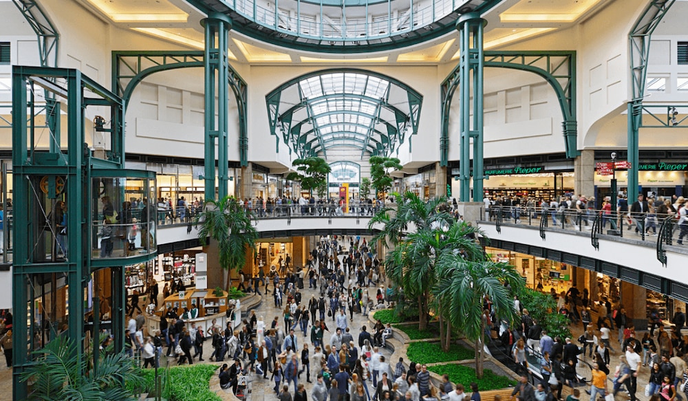 Centro in Oberhausen von innen fotografiert