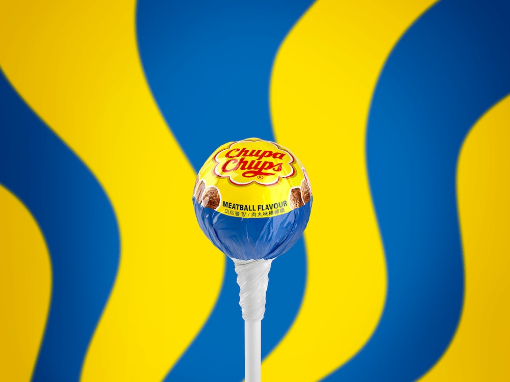 Köttbullar Lolli von Chupa Chups und Ikea