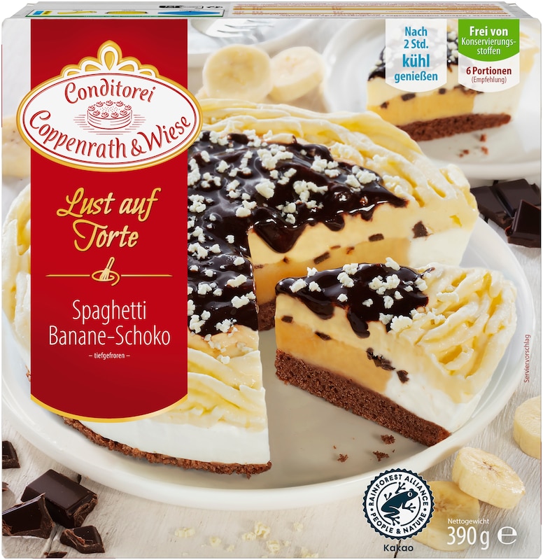 Coppenrath & Wiese Spaghetti Banane-Schoko-Torte