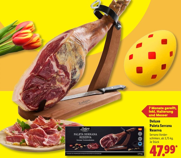 Deluxe Paleta Serrana Reserva im Lidl Prospekt 09.03.2026
