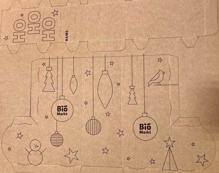 Denns BioMarkt Nikolausstiefel-Bastelvorlage 2025