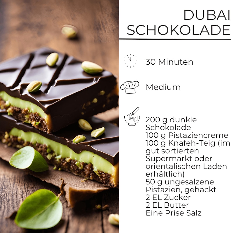 Dubai Schokolade Rezept