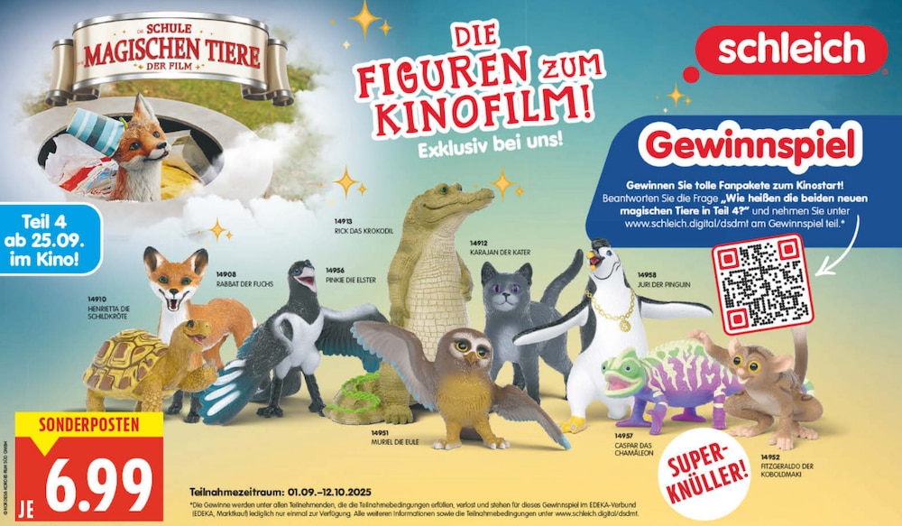 Edeka schleich Gewinnspiel Die Schule der magischen Tiere