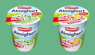 Almighurt Splits: Neue Produktreihe von Ehrmann in vier Sorten
