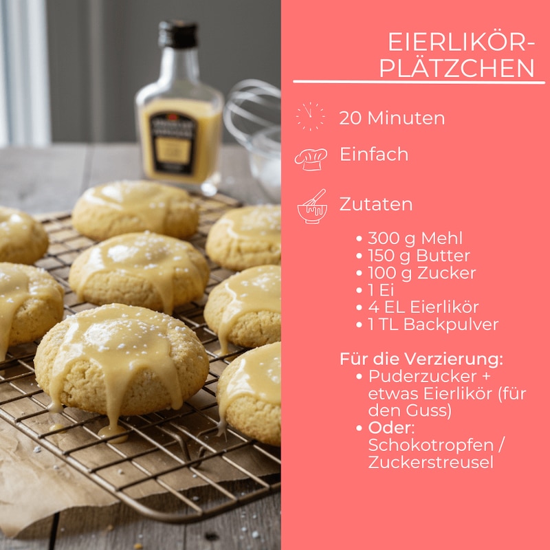 Eierlikörplätzchen Zutaten