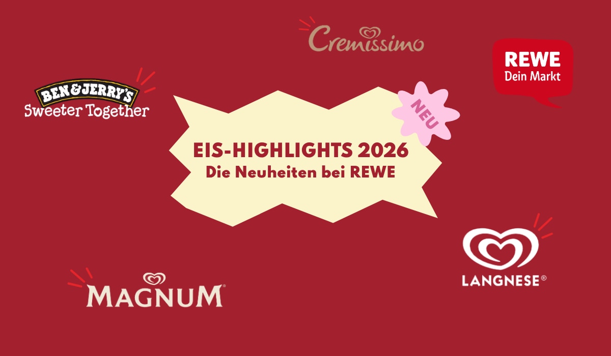 Neues Eis bei REWE: Das erwartet euch im Frühling 2026!