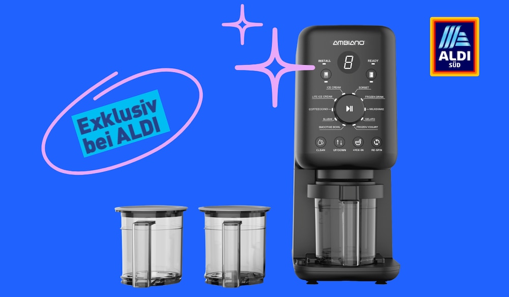 10 in 1 Eismaschine von Ambiano bei Aldi Süd