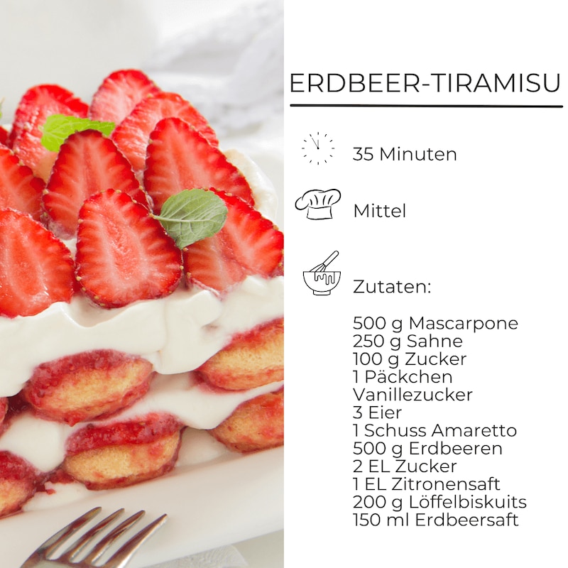 Rezept für Erdbeer-Tiramisu