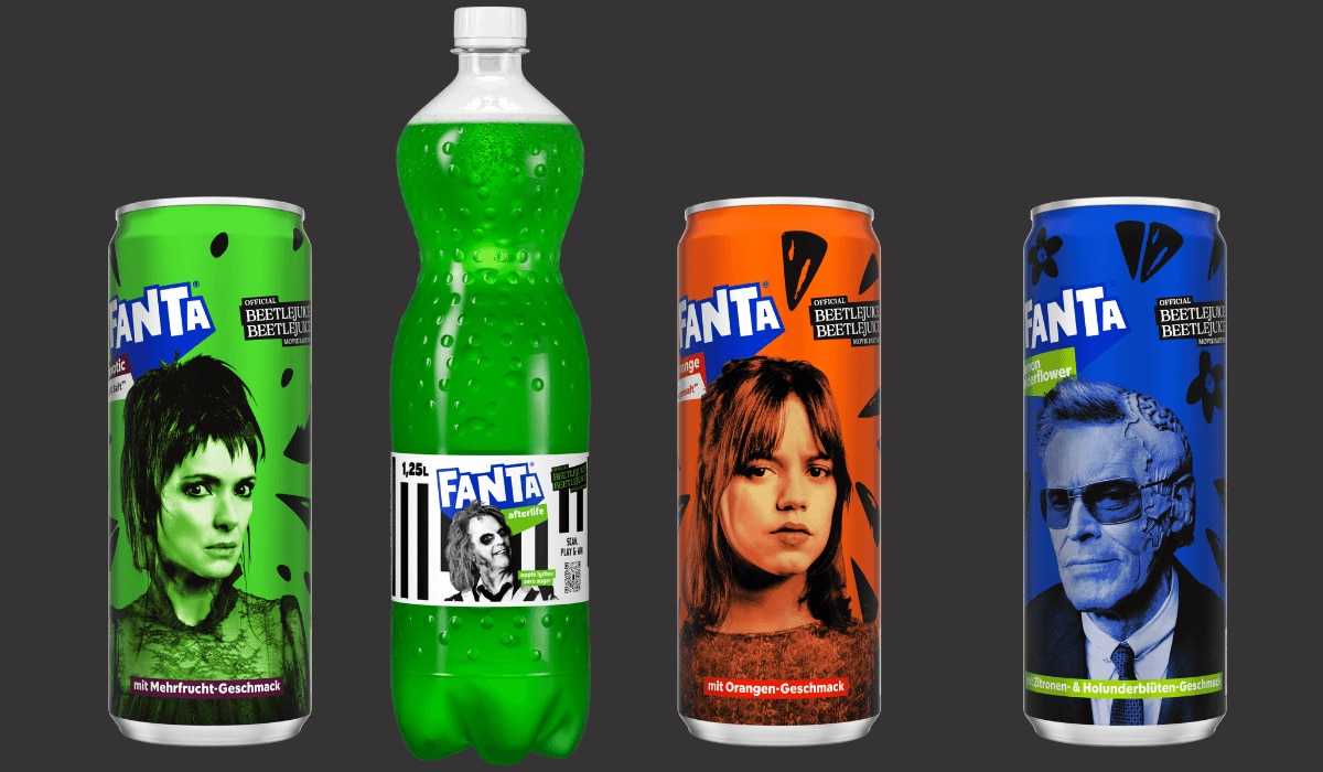 Fanta Halloween Edition 2024 in Dosen und Flaschen