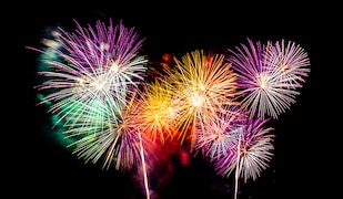 Feuerwerk im Nachthimmel