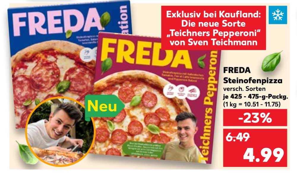 Freda Pizza Pepperoni im Kaufland Prospekt 07.08.2025