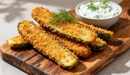 Frittierte Gewürzgurken