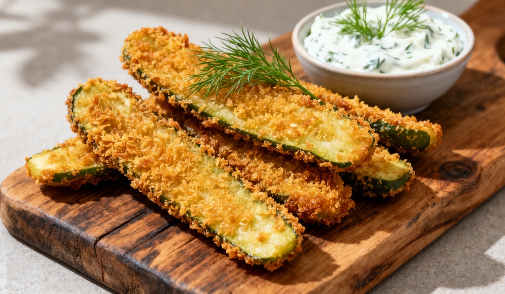 Frittierte Gewürzgurken