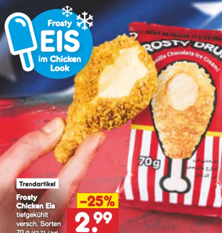 Frosty Chicken Eis bei Netto Marken-Discount ab dem 02.02.2026