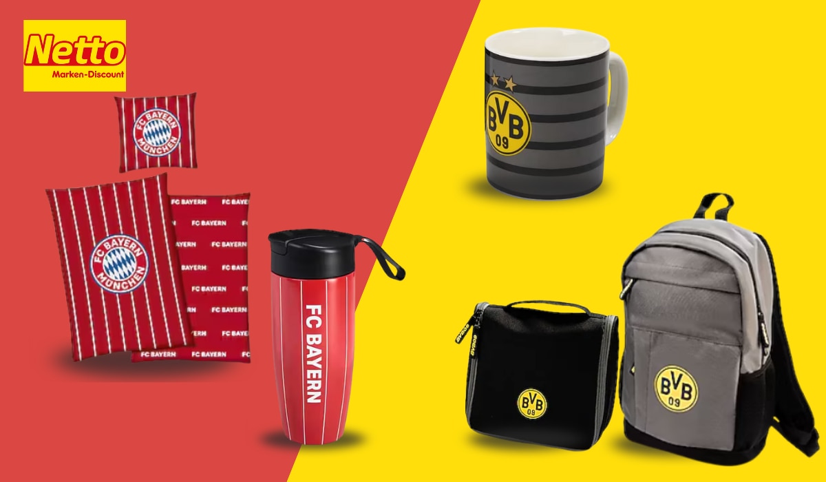 FC Bayern & BVB Fan-Kollektion von Netto Marken-Discount - Jetzt entdecken!