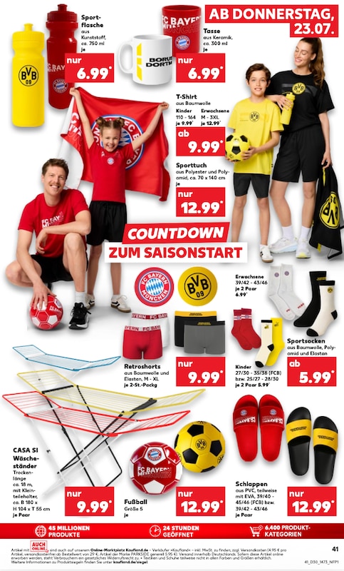 Fußball Kollektion im Kaufland Prospekt 23.07.2026